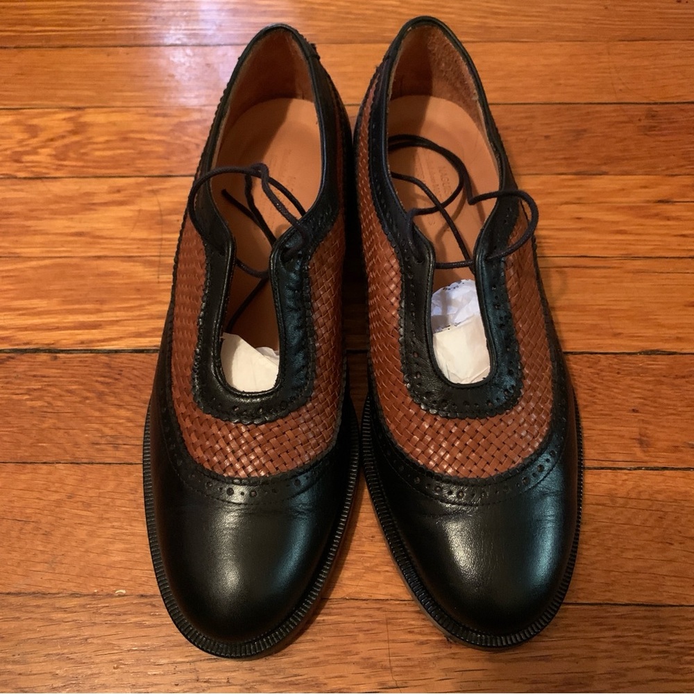 naguisa woven oxford loafers